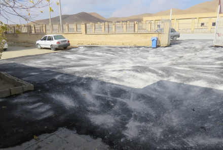  اجرای آسفالت ورودی مرکز خدمات جامع سلامت شماره دو داران 