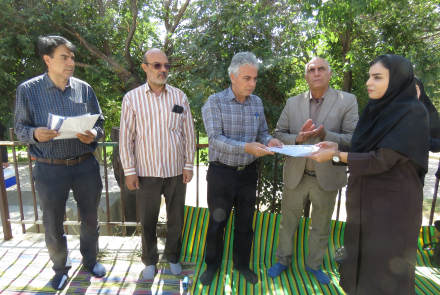  تقدیر از کارشناسان واحد مهندسی بهداشت محیط شبکه بهداشت فریدن در فضایی متفاوت 